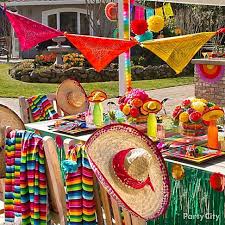Mexican Fiesta Party Ideas Party City Mexican Fiesta Party Mexico Party Cinco De Mayo Party Decorations