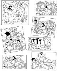 Resurrection coloring pages free in bible easter coloring pages. Coloring Pages The Easter Story My Little House