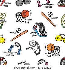 Sport Equipment Background Vetor Stock Livre De Direitos 154783733 Shutterstock
