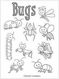 Coloring pages for kids printable christmas tree85b8. Little Bugs Coloring Pages For Kids Bug Coloring Pages Insect Coloring Pages Bugs Preschool