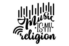 Download Music Is My Religion Svg Cut File By Creative Fabrica Crafts Creative Fabrica PSD Mockup Templates