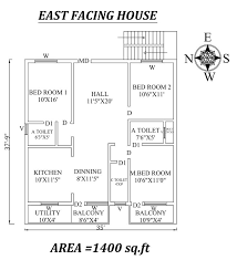 35 X37 9 3bhk East Facing House Plan As Per Vastu Shastra Autocad Dwg And Pdf File Details Town House Plans 2bhk House Plan Three Bedroom House Plan