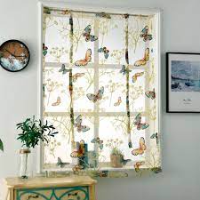 Picture is driftaway ada blooming floral window curtain valance 52'' x 18'' multi; Buy Kitchen Bathroom Floral Sheer Voile Valances Rod Liftable Window Roman Curtain At Affordable Prices Price 6 Usd Free Shipping Real Reviews With Photos Joom