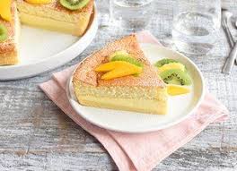 Gateau Magique Vanille Et Fruits Exotiques Recette Gateau Magique Recette Dessert Facile Recette Gateau