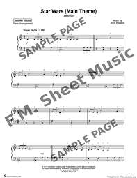 Musicnotes features the world's largest online digital sheet music catalogue with over 400,000 arrangements available to print and play instantly. Star Wars Main Theme For Beginners By John Williams F M Sheet Music Pop Arrangements By Jennifer Eklund