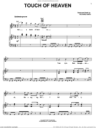 Marx Touch Of Heaven Sheet Music For Voice Piano Or Guitar