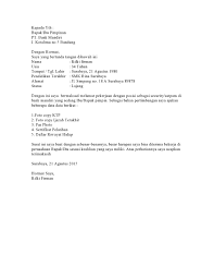 Surat Lamaran Kerja Security Desain Cv Pendidikan Cv Kreatif