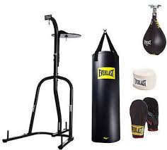 Everlast 100 Lb Heavy Punching Boxing Bag Kit Stand Gloves Speed Bag Mma Gym Heavy Bag Stand Punching Bag Stand Boxing Bags