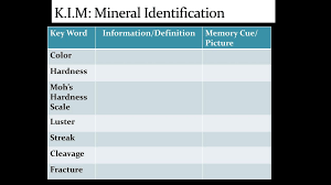 Now it is time to identify the mineral. Minerals And Rocks Ppt Download