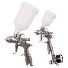 Powermate 3 Piece Hvlp Gravity Feed Spray Gun Kit 010 0029ct The Home Depot
