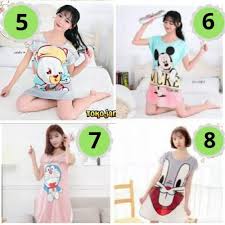 Si cewek daster dengan rambut di cepol asal,dan tak lupa musik dangdut musik favoritnya. Piyama Baju Tidur Wanita Daster Cewek Korea Karakter Lucu Piyama Baju Tidur Fashion Wanita Bukalapak Com Inkuiri Com