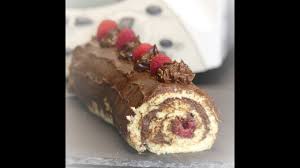 Recette De Buche De Noel Au Chocolat Et Framboises Au Thermomix Tm31 Tm5 Tm6 Ou Autre Robot Youtube