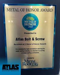 🏆🎉 We're thrilled to announce that Atlas Building Products has been  awarded the 2023 Metal of Honor by Metal Roofing Magazine for the second  year in a row!