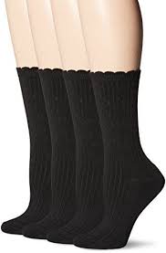 Peds Women S Classic Black Ladies Dress Crew Socks Pack Of 2 11 00 Womens Black Dress Classic Black Dress Socks Women