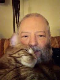 I've taken in a new friend! I was told he's been loose outside for months  so he may be stray, but I am also asking if anyone recognizes him. I'll  have him