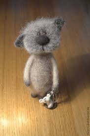 Needle Felted Grey Tabby Cat Miniature Needlefeltedcat Beauty Pin Blog 2020 Toy Art Sanatsal Oyuncak Bebekler Kece Igneleme
