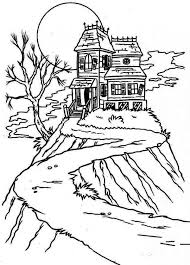 There's no better cure for cabin fever than printing and coloring our free coloring pages for kids. Up In The Hill Haunted House Coloring Page Kids Play Color