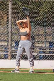 This Is What Kim Kardashian Wore For A Game Of Softball