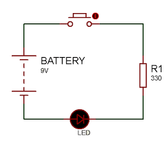 Push Button Led Circuit Electronics Circuit Circuit Electronics Gadgets