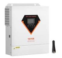 Inversor solar híbrido VEVOR de 3000 W, cargador/inversor de onda  sinusoidal pura todo en uno, de 24 V CC a 110/120 V CA, con controlador  solar MPPT ...