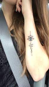 Lotus Flower Kinda Added My Own Part To It To Make It Unique Small Forearm Tattoos Mini Tattoos Forearm Tattoos