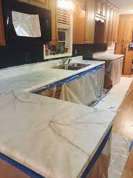 Known for its elegant look, marble will patina over time which adds to the richness and beauty of the surface. Faux Diy Marble Countertops For Under 100 Sarah Powell