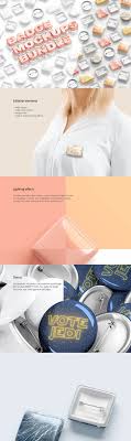 Button Badge Mockups Bundle In 2020 Button Badge Badge Club Design