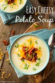 This potato soup recipe is rich and creamy (without using any heavy cream), easy to make, and always served loaded with all your favorite well, this creamy potato soup is one of those dinnertime recipes created to make your life easier (yes, i'm talking to you moms and dads of the world). Easy Cheesy Potato Soup Recipe 8 Simple Ingredients Kasey Trenum