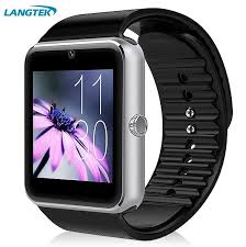 Wearable Smart Watch Gt08 Notificador De Sincronizacao Do Relogio Cartao Sim Suporte A Conectividade Bluetooth Smart Watch Android Cell Phone Watch Smart Watch