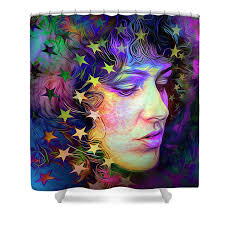 Grace Slick Singer Wood Print by Mal Bray