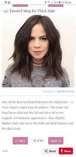 Tousled Shag For Thick Hair Thick Hair Styles Haircut For Thick Hair Medium Hair Styles