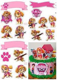 Paw patrol cake topper is made in 3 d form & embellished with rhinestones. Pin On Juju 4th