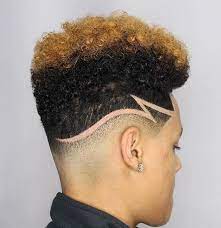 Golden Upper Shade Highlight Hair And Beard Styles Haircut Designs Hair Designs