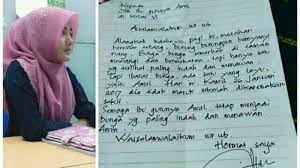 Aku yakin, tidak ada proses yang mengkhianati hasil. Ayah Siswi Ini Bikin Surat Izin Anak Sakit Dengan Kata Kata Puitis Ternyata Begini Gurunya Bangka Pos