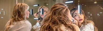 Amazon Com Leopara Makeup Lighting System Portable Led Vanity Lights Set Of 4 Wireless Rechargeable Removable Travel Friendly Bright Lighting For Any Mirror Electric Pink Travel Case Home Kitchen