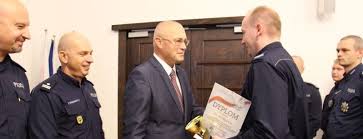 Przewodniczący Piotr Malon na odprawie kadry kierowniczej dolnośląskiej  Policji