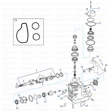 Spare Parts Upper Gearcase Omc King Cobra 1994 1998