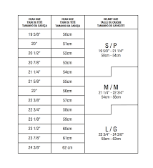 Helmet Size Chart Vega