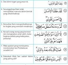 Baik dalam rulisan arab ataupun latin masrozakdotcom berikan tanda yang sama warnanya. Surat At Tin Termasuk Kedalam Surah