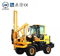 Pole Erection Equipment Highway Guard Rail Fence Post Pile Driver Machine