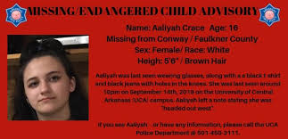 Missing Endangered Child Advisory From Arkansas State Police Kark