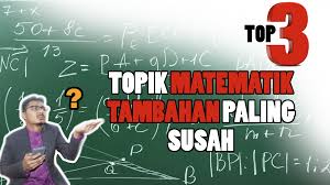 Siri smart 1201 bank soalan ini diterbitkan untuk meningkatkan prestasi pemahaman dan pencapaian pelajar dengan lebih praktikal dan efektif. 3 Topik Matematik Tambahan Paling Susah Ajar