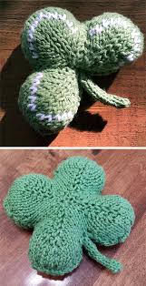Free knitting pattern for clover shamrock st patricks day washcloth dishcloth afghan square. St Patrick S Day Knitting Patterns In The Loop Knitting