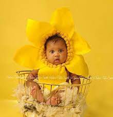 Ecofriendly Sunny Spring Daffodil Flower By Imaginationcouture 24 95 Sunshine Colored Props For Baby Girl Easter Bonnet Spring Photo Prop Baby Hats