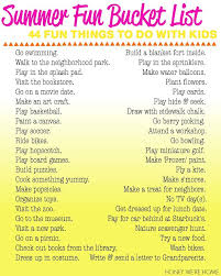 Summer Fun Bucket List Fun Things To Do With Kids Fun Bucket Summer Fun List Summer Activities For Kids