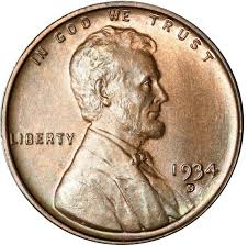 1934 Lincoln Wheat Penny Values And Prices Past Sales