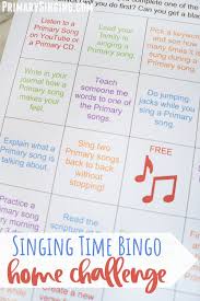 Singing Time Bingo Challenge Primary Singing In 2020 Primary Singing Time Primary Songs Lds Primary Singing Time