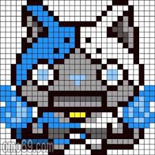 新ロボニャンｆ型02 B1 Jpg 411 411 Yokai Watch Perle A Repasser Modeles Perles A Repasser