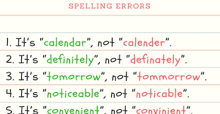 When writing out numbers above 999, do not use commas. Common Spelling Mistakes How To Avoid Them In Writing Fluent Land Learn English Words English Words Learn English