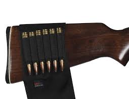 … want to mount that shotgun to your bed frame (lol)? Rifle Buttstock Ammo Holder W Cover Gtac83 Grovtec